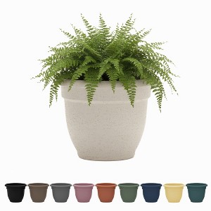 Bloem Ariana Round Resin Planter Pot Indoor and Outdoor Gardening - 1 of 4