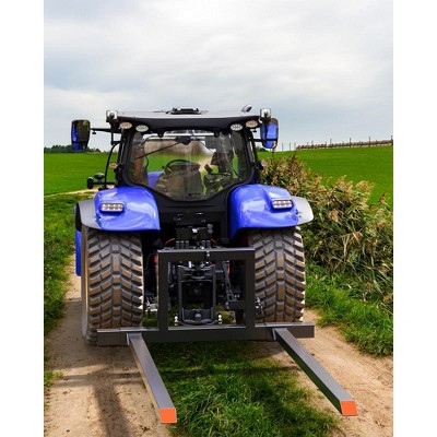 3 Point Hitch Pallet Fork for Tractor, 1500 lbs Capacity Adjustable Pallet Fork Attachments for Category 1 Tractor