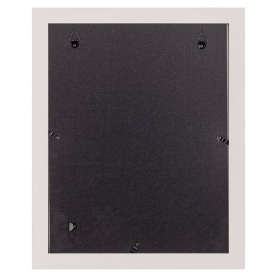 Classic White Wood 11x14 Floating Tabletop and Wall Frame