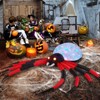 11.8 FT Halloween Inflatables Crawling Spider Outdoor Decorations Scary Halloween Giant Blow up Decorations for Holiday Party Front Yard Lawn Garden - 3 of 4