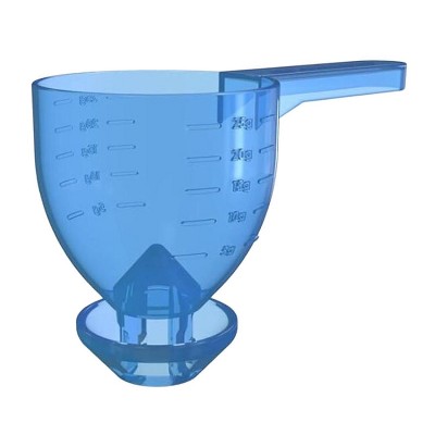 Convenient Measuring Scoop Overflow-proof Funnel Multifunctional Water Bottle Scoop(Blue)