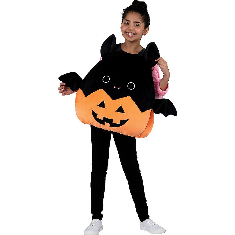 Jazwares Girls' Squishmallows Emily Bat Costume - Size 10-12 - Black, 1 of 4
