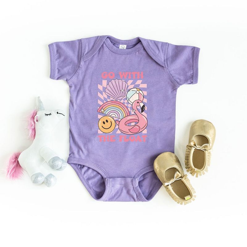 The Juniper Shop Go With The Float Pink Baby Bodysuit, 2 of 3
