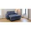 Versatile Foldable Velvet Sofa Bed with Adjustable Back, USB & Phone Stand - 2 of 4