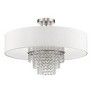 Livex Lighting Carlisle 5 - Light Semi-Flush Mount in  Brushed Nickel - 3 of 4