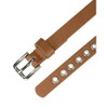 Allegra K Women's Belt PU Leather Skinny Plus Size Punk Rock Style Grommet Waist Belts - 2 of 4