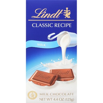 Lindt Classic Recipe Milk Chocolate Bar - 4.4oz