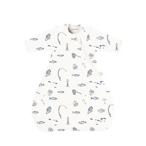 günamüna® Baby Bamboo Rayon with DIAPER-ZiPPER Long Sleeve Transitional Swaddle 1.0 TOG - 1 of 4