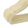 Elama Home 50 Piece Kids Non-Slip Velvet Cloths Hangers with Notched Shoulders - 3 of 4