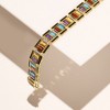 Ross-Simons 22.50 ct. t.w. Multi-Gemstone Art Deco-Inspired Bracelet With Black Enamel in 18kt Gold Over Sterling - 3 of 4