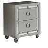 NicBex 2/5 Mirror Accents Drawer Vertical Dresser,Modern Chest of Drawers with Bun Foot for Bedroom,Living Room,Entryway,Gray - 3 of 4