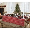 Elrene Shimmering Plaid Holiday Tablecloth ~ Red/Green -  Elrene Home Fashions - 2 of 4