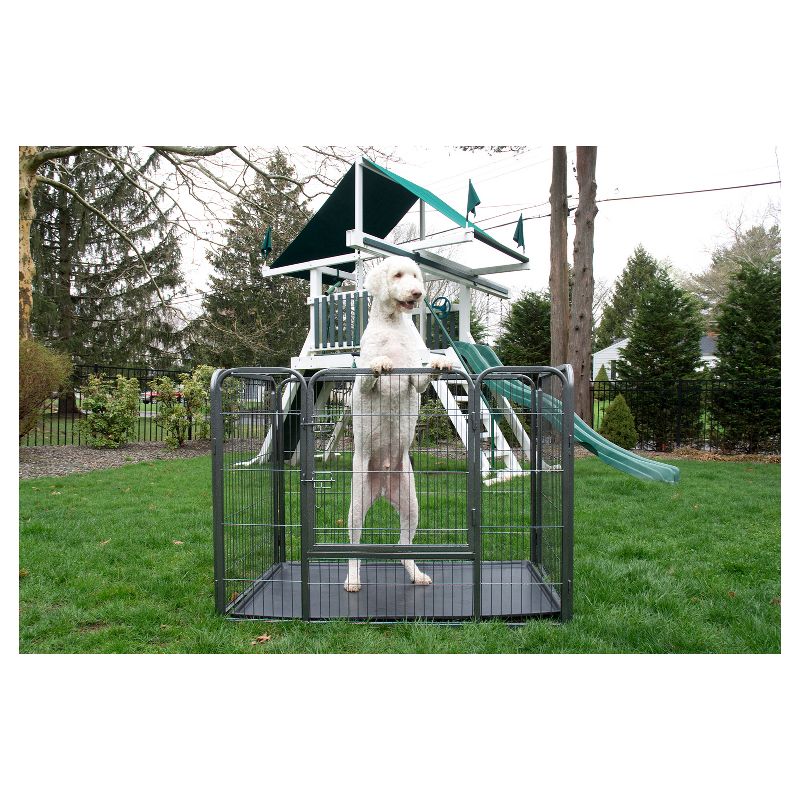 Iconic Pet Heavy Duty Rectangle Tube pen Dog Cat Pet Training Kennel Crate - 28&#34; Height, 2 of 7