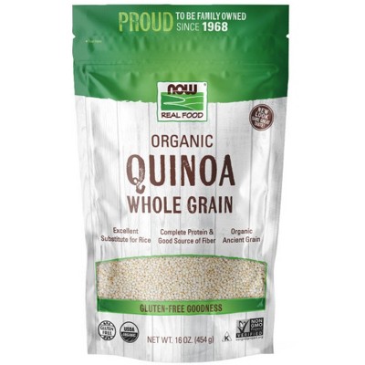 Quinoa Grain Organic,Non GMO by Now Foods  -  1 lb Grains