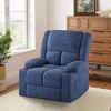 MAYEERTY Blue Power Lift Recliner Chair - With Massage, Heat, USB Ports & Cup Holders for Senior Comfort - 3 of 4