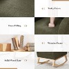 CAVINAS Modern Rocking Chair, Teddy Fabric Accent Chair with Side Pocket and Wooden Legs for Bedroom, Living Room - 3 of 4