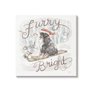 Stupell Industries Furry & Bright Dog, 30'' x 30'' - 1 of 4