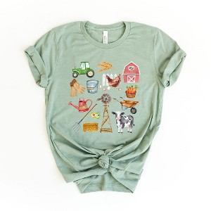 Simply Sage Market Women's Farming Chart Short Sleeve Graphic Tee - 1 of 4