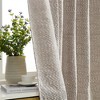 HLC.ME Easton Jacquard Slub Texture - Privacy Curtains with Back Tab Rod Pocket Window Curtains Panels, Set of 2 - 3 of 4