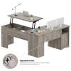 Besiost 56'' Lift Top Computer Desk with Drawers and Power Outlets, Lift Top - 4 of 4
