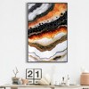 KTMBDW Framed Wall Art: Stunning Abstract Print with Black, Orange & Gold Veins. Adds Modern Luxury to Living Room, edroom, Office - 3 of 4