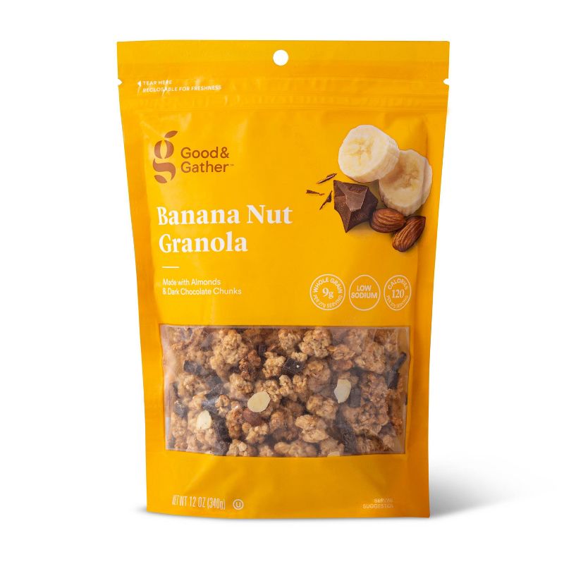 Banana Nut Granola - 12oz - Good & Gather&#8482;, 1 of 5