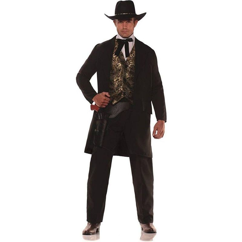 Underwraps Costumes The Gambler Cowboy Adult Costume, 1 of 2
