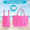 FATMOON Large Rubber Beach Bag for Men & Women, Large Capacity Travel Tote Bag for the Beach Boat Pool - 3 of 4