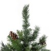 Northlight Full Snowy Delta Pine with Pine Cones Artificial Christmas Tree - 4' - Unlit - 2 of 4