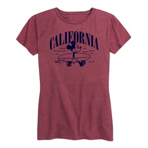 Women's - Disney - California Mickey Short Sleeve Graphic T-Shirt - 1 of 4