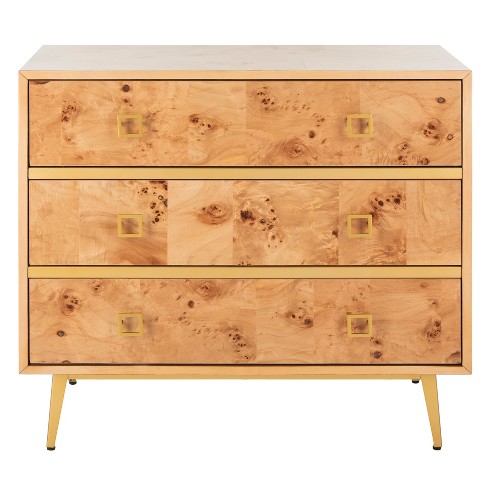 Katia 3 Drawer Chest Natural Safavieh Target