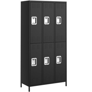 ODK 9 Doors Metal Office Storage Cabinet, Metal Lockers for Employees with 27 Hooks & 9 Shelves, 72 IN Steel Storage Cabinet for Home, Office, Gym - 1 of 4