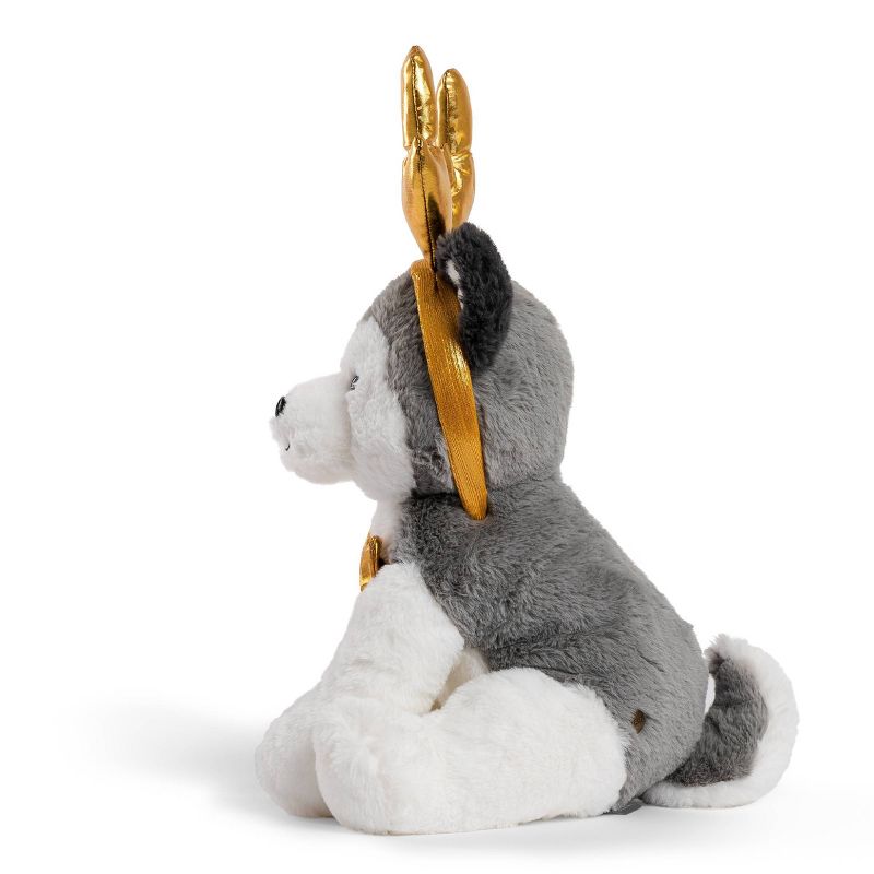 FAO Schwarz Cheers 4 Antlers Husky 12&#34; Stuffed Animal with Removable Wear-and-Share Ears, 5 of 11