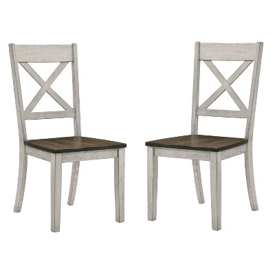 2pk Calton X Shaped Back Dining Chairs - HOMES: Inside + Out