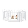 Chery Life 8 Panels 24"H Dog Playpen, Metal Pet Dog Fence with Doors, for Large Medium Small Dogs - 3 of 4
