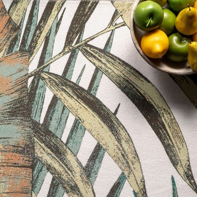 Elen 8' x 10' Olive Synthetic Reversible Washable Area Rug