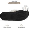 Roxoni Women’s Cozy Memory Foam Slippers, Fuzzy Warm Faux Fur, Anti-Skid Rubber Sole - 2 of 4