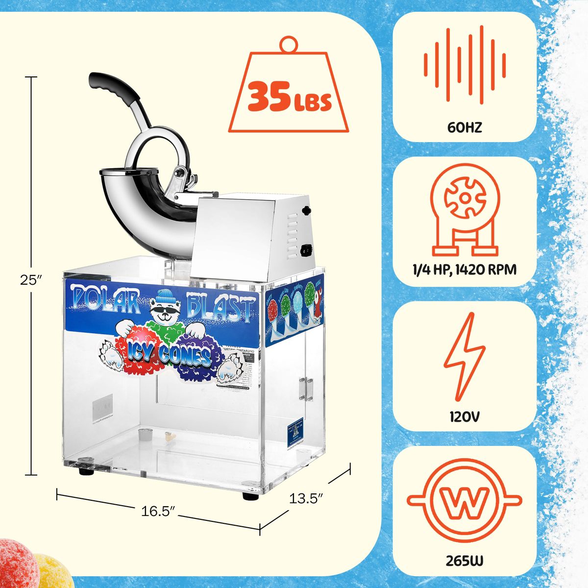 Great Northern Popcorn Heavy-Duty Commercial-Quality Ice Crusher Machine - thumbnail 2