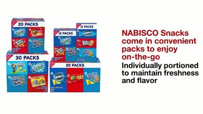 Nabisco Munch Packs, Assorted, 12 Packs