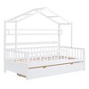 Full Size House Bed with 2 Drawers and Storage Shelf - 4 of 4