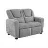Home Imports Emporium Kids Deluxe Recliner Loveseat with Cupholders, Chenille Fabric - 4 of 4
