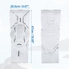 Unique Bargains  Compression Knee Braces, EVA Padded Leg Sleeves for Men Women Nylon White 2pcs - 2 of 3