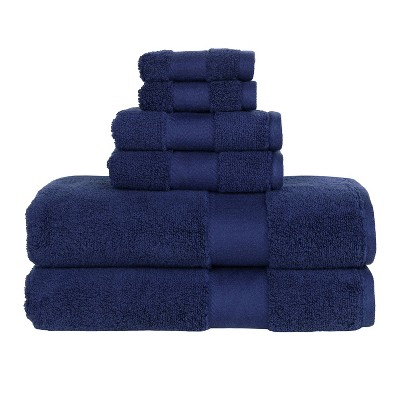 6pc Bath Towel Set Blue - Made Here