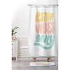Phirst Positive Vibes Only Shower Curtain - Deny Designs: Boho Style, Microfiber, Machine Washable - 3 of 3