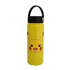 Silver Buffalo Pokemon Pikachu - Happy Face 20oz Stainless Steel Water Bottle - 4 of 4