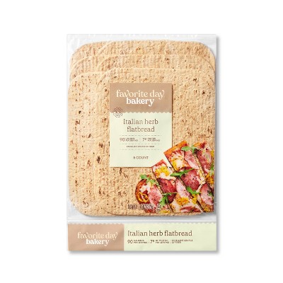 Italian Herb Flatbread - 11.2oz/6ct - Favorite Day™