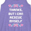 - Instant Message - Rescue Myself Graphic Sleeveless Aline Dress - 2 of 4