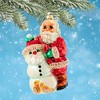 Christopher Radko 6.5 Inch Frosty & Santa Christmas Tree Ornament , Ornament Christmas Snowman (1PC) - 4 of 4