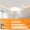 DAKAFUL Smart Ceiling Fan with Light, 4 Retractable Blades, 6-Speed, Dimmable LED (3300K-6500K), App/Remote, for Bedroom,Living Room - 4 of 4