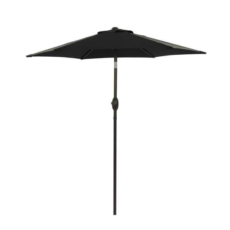 7.5' x 7.5' Outdoor Patio Umbrella with Button Tilt and Crank - Wellfor, 1 of 12